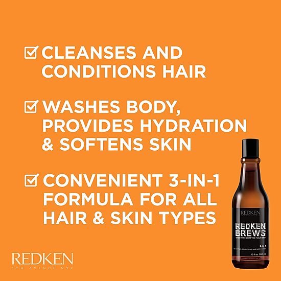 Redken Brew 3-In-1 Shampoo 10.1 oz.