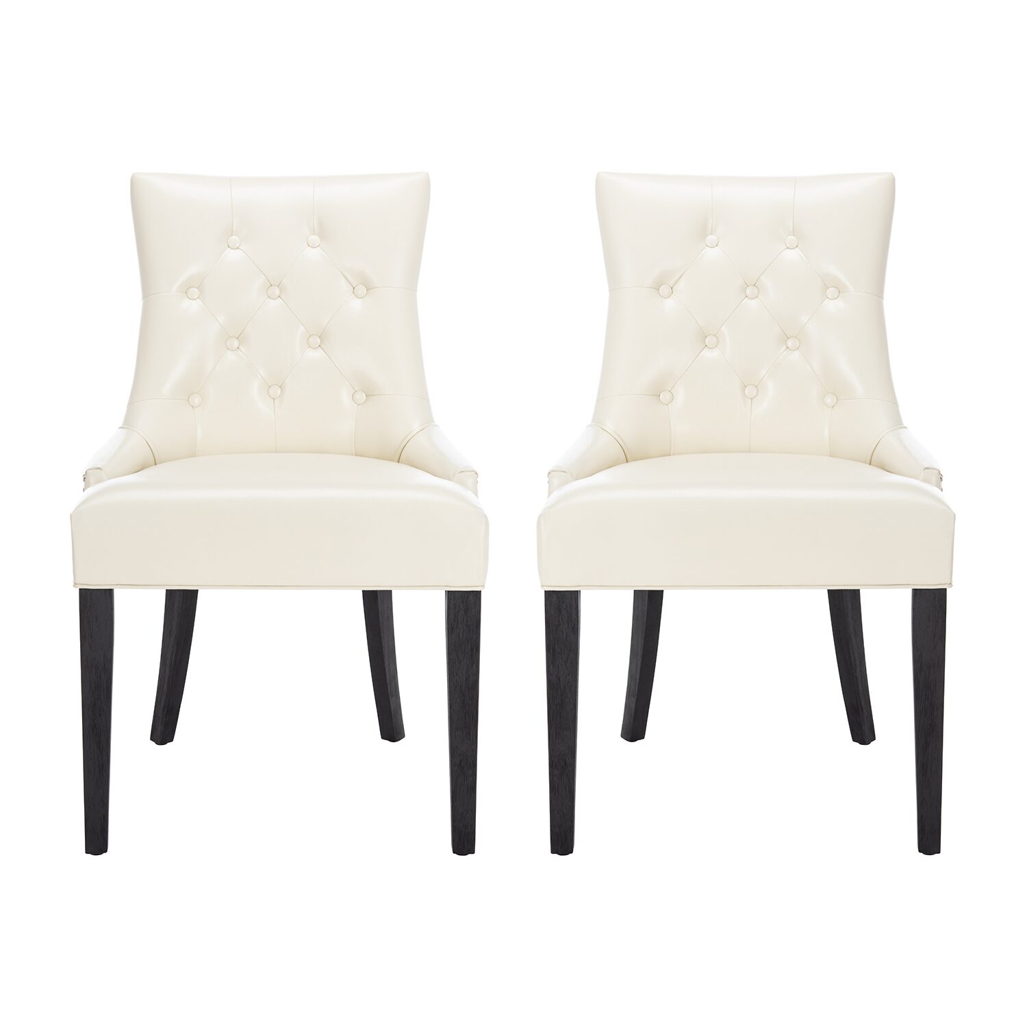 Safavieh Abby Dining Collection 2-pc. Upholstered Tufted Dining Chair