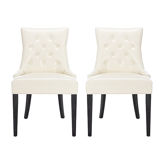 Safavieh Abby Dining  Collection 2-pc. Upholstered Tufted Dining Chair