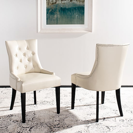 Safavieh Abby Dining  Collection 2-pc. Upholstered Tufted Dining Chair