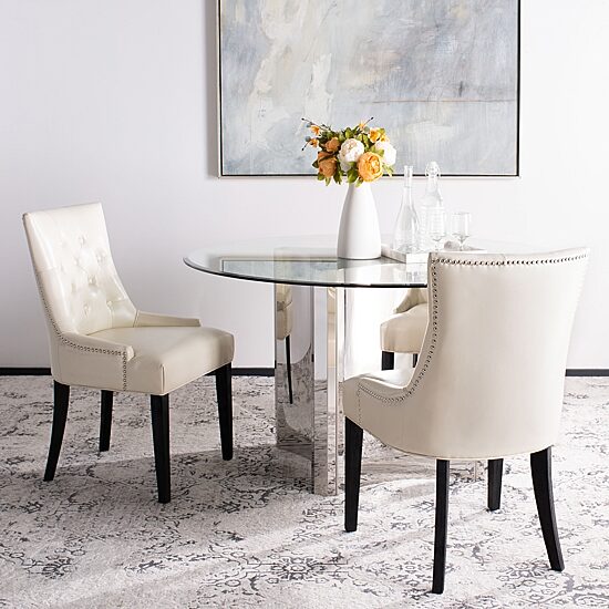 Safavieh Abby Dining  Collection 2-pc. Upholstered Tufted Dining Chair