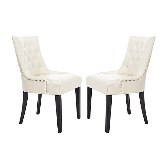 Safavieh Abby Dining  Collection 2-pc. Upholstered Tufted Dining Chair