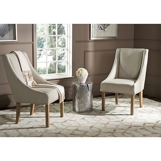 Safavieh Morris Dining  Collection 2-pc. Upholstered Tufted Dining Chair