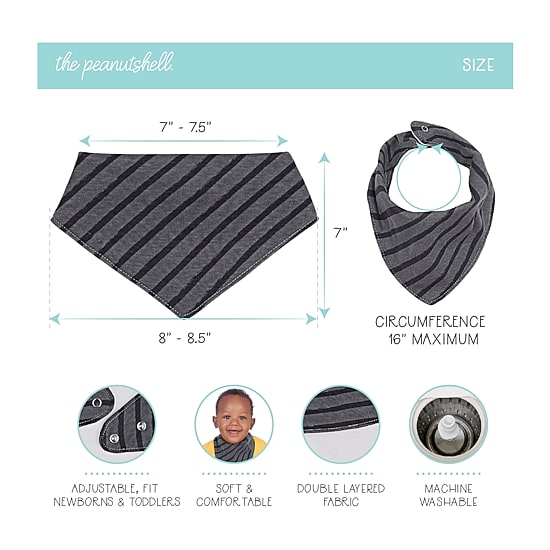 The Peanutshell Unisex 8-pc. Bib