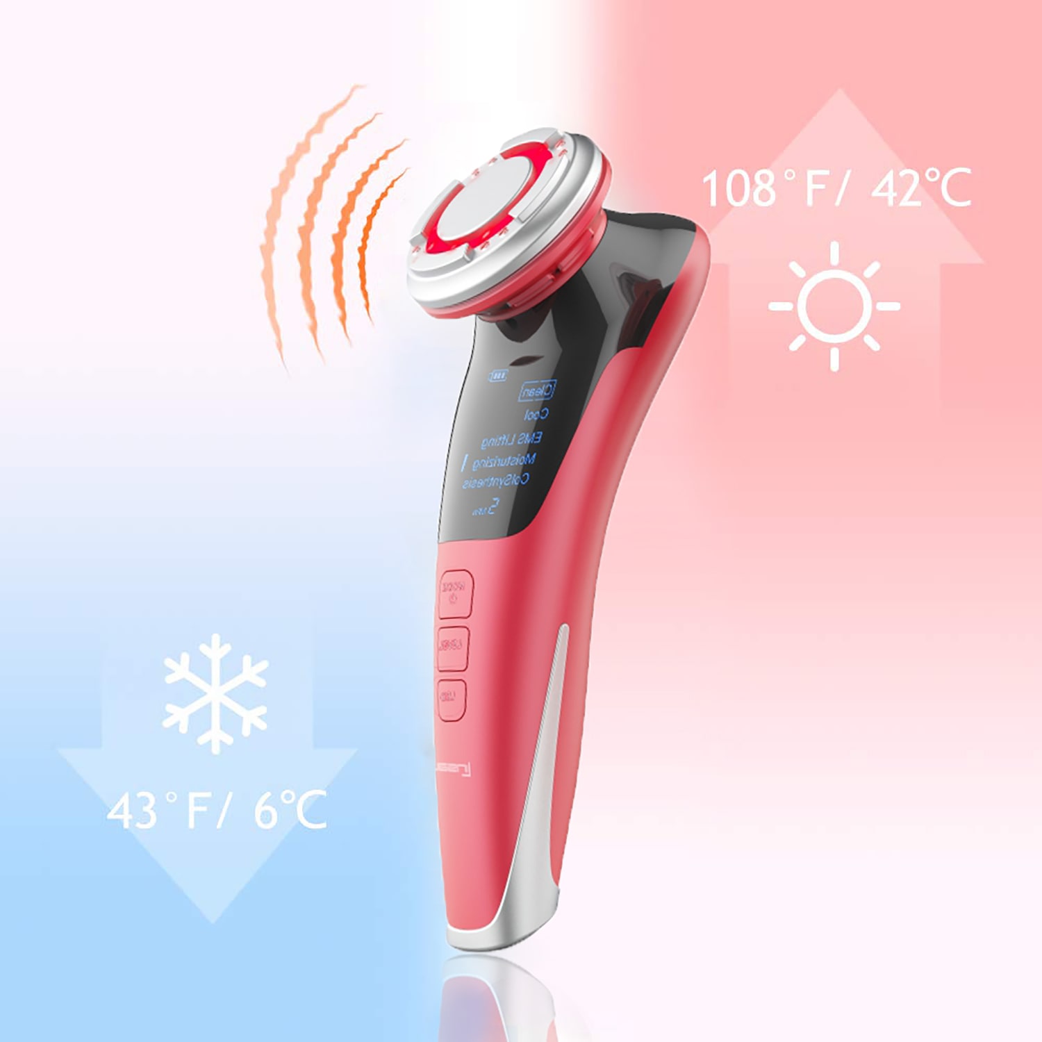 LINSAY Rejuvenation - Lifting Device EMS Technology Warm/Cool LED Massager