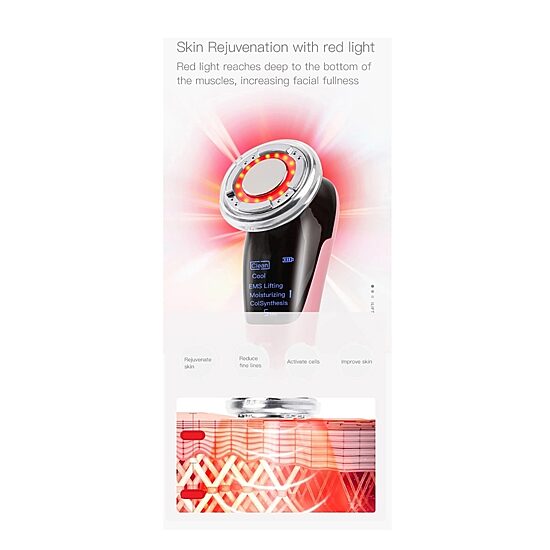 LINSAY Rejuvenation - Lifting Device EMS Technology Warm/Cool LED Massager