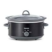 Kenmore Slow Cooker- 5 qt (4.7L)- Easy to Use- Dial Control- Black