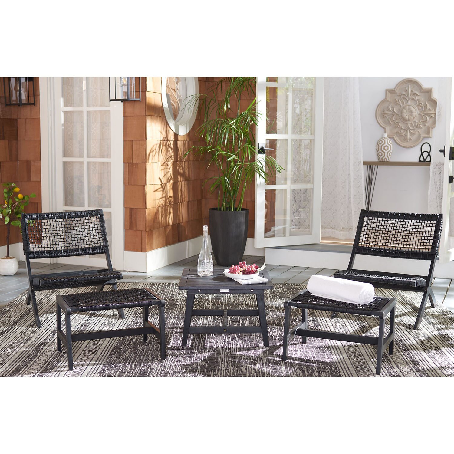 Safavieh 5-pc. Conversation Set Weather Resistant