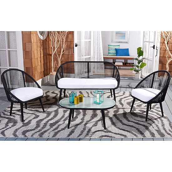 Safavieh 4-pc. Conversation Set Weather Resistant
