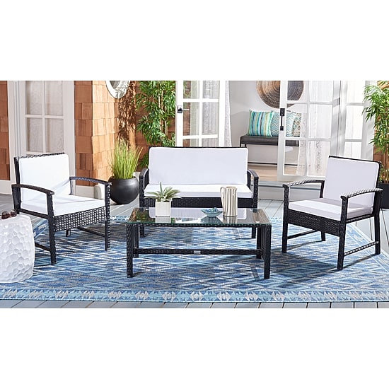 Safavieh 4-pc. Conversation Set Weather Resistant