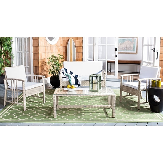 Safavieh 4-pc. Conversation Set Weather Resistant