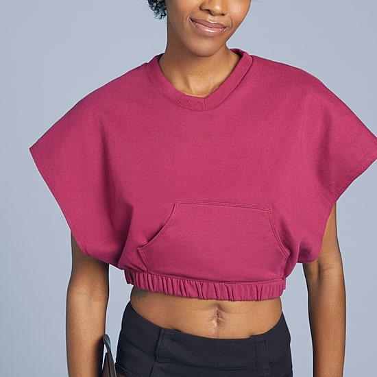 Slick Chicks Women’s Adaptive Short Sleeve V-neck Lounge Top
