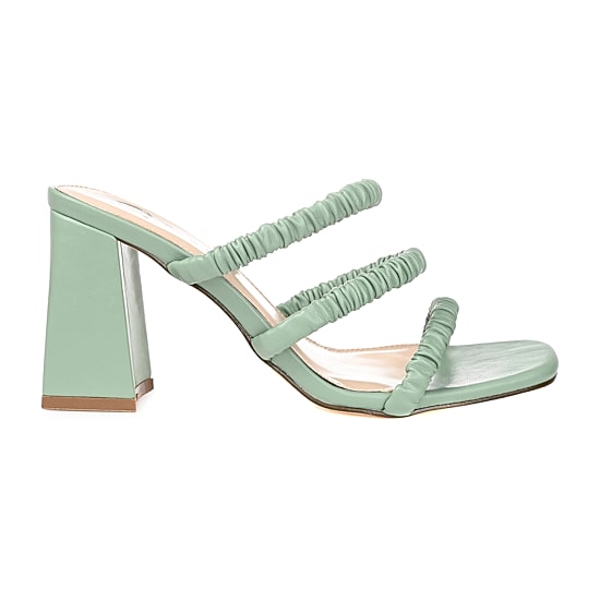 Journee Collection Reagaan Womens Round Open Toe Block Heel Pumps
