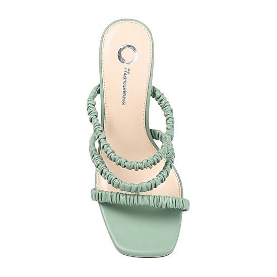 Journee Collection Reagaan Womens Round Open Toe Block Heel Pumps