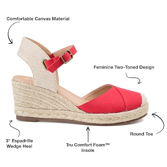 Journee Collection Ashlyn Womens Round Closed Toe Wedge Heel Pumps
