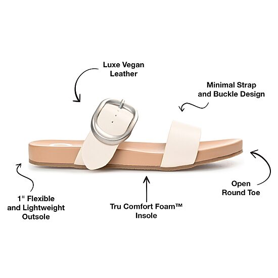 Journee Collection Womens Crysta Slide Sandals
