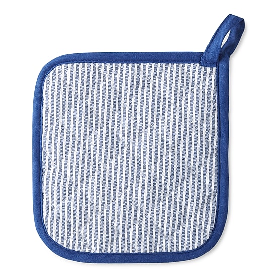 Cooks Chambray Stripe Pot Holder