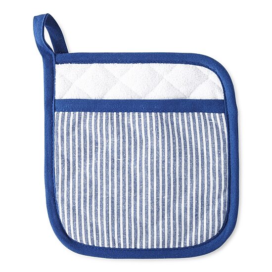 Cooks Chambray Stripe Pot Holder