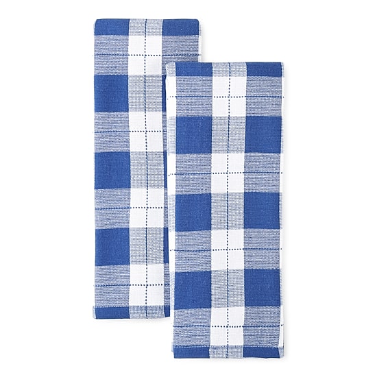 Cooks Check Dual Purpose 2-pc Kitchen Towel Set