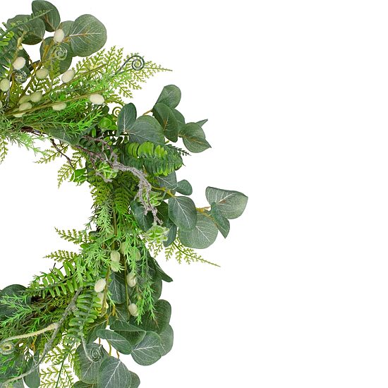 Northlight 21in Eucalyptus Foliage Wreath