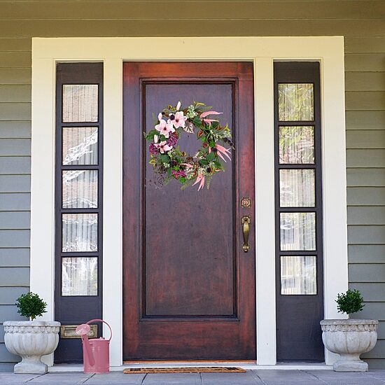 Northlight 24" Succulent And Fern Floral Wreath
