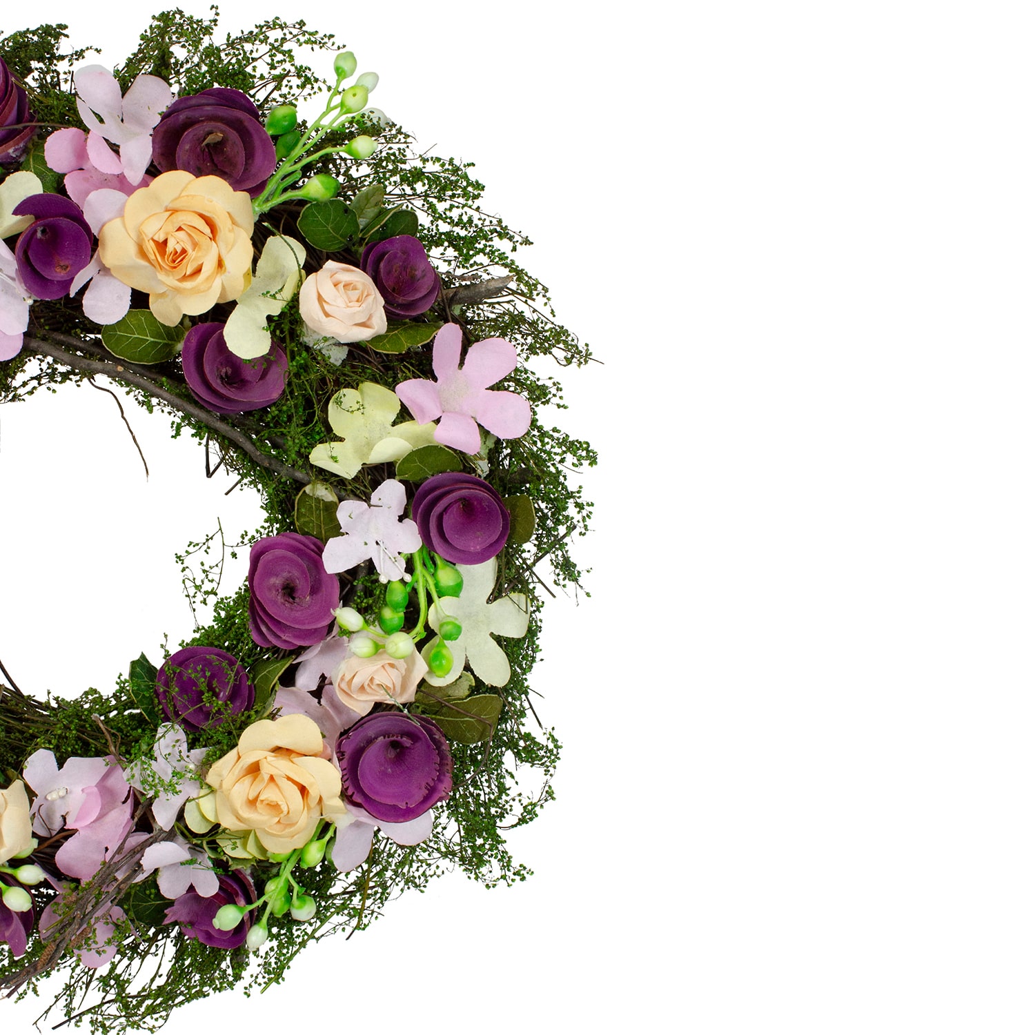 Northlight 14in Berries And Twig  Floral Wreath