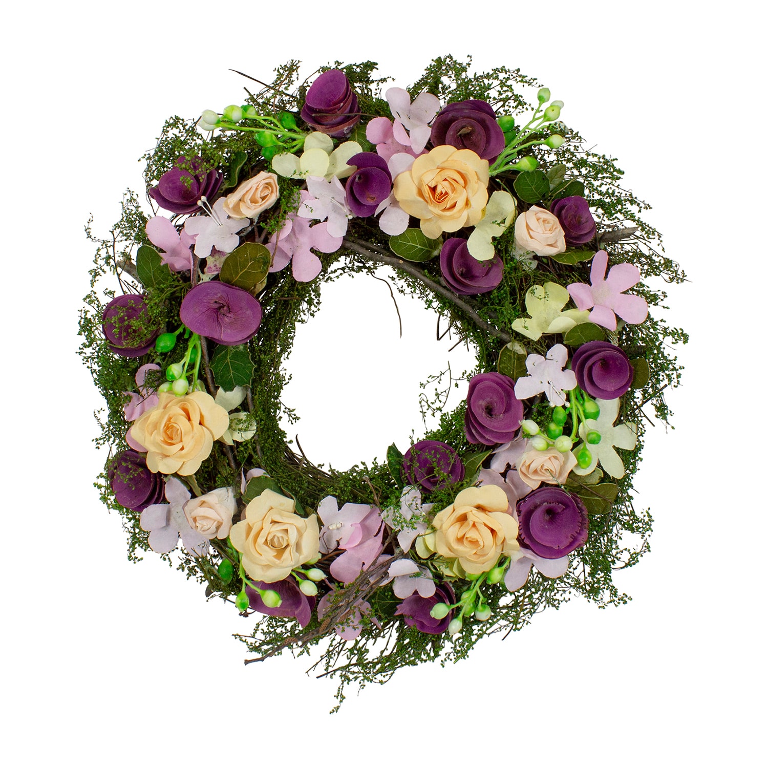 Northlight 14in Berries And Twig  Floral Wreath