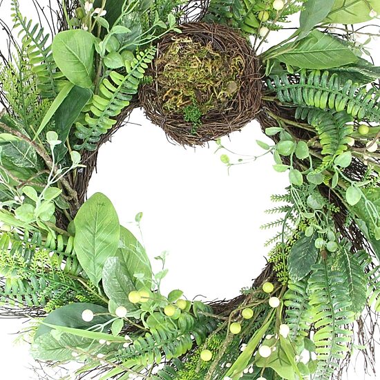 Northlight 24" Foliage Spring Nest Unlit Wreath