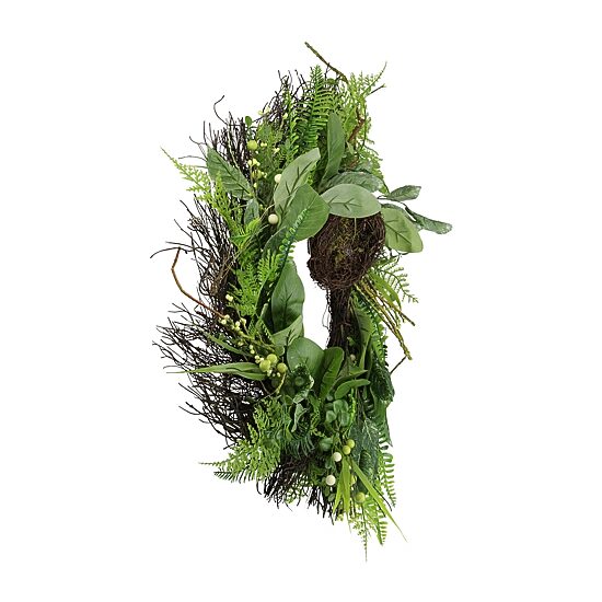 Northlight 24" Foliage Spring Nest Unlit Wreath