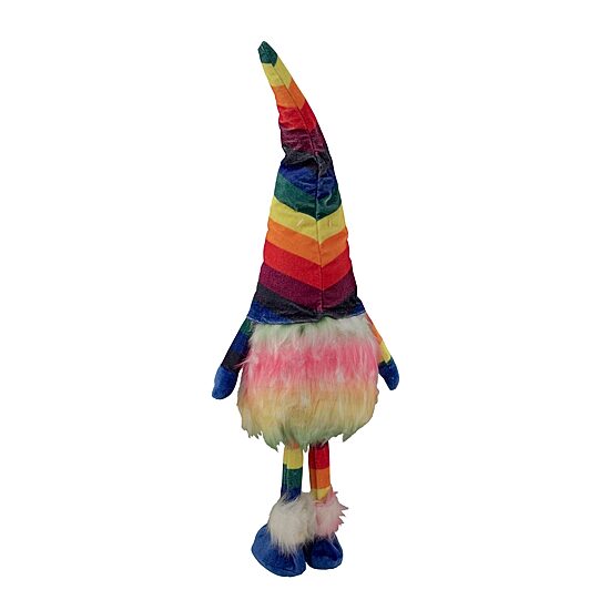 Northlight 20.5in Bright Rainbow Striped Gnome