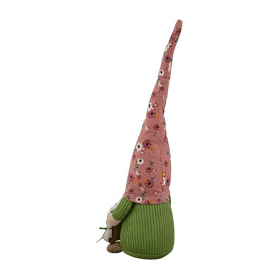 Northlight 16in Pink Floral With Message Board Gnome