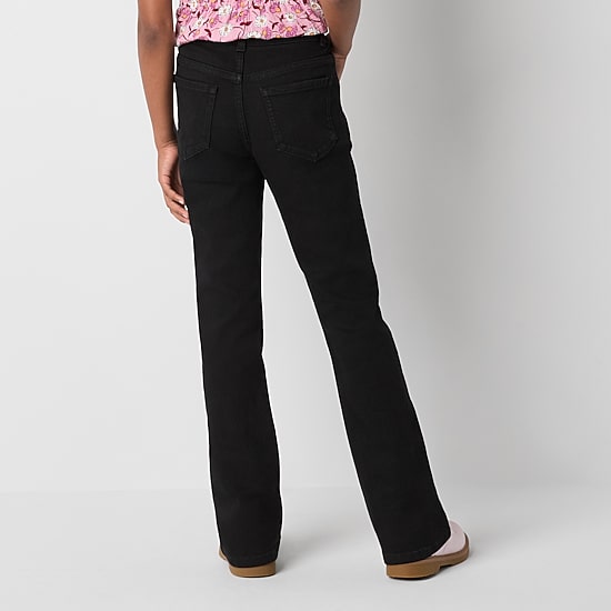Thereabouts Little & Big Kid Girls Adjustable Waist Stretch Fabric Superflex Mid Rise Regular Fit Bootcut Jean