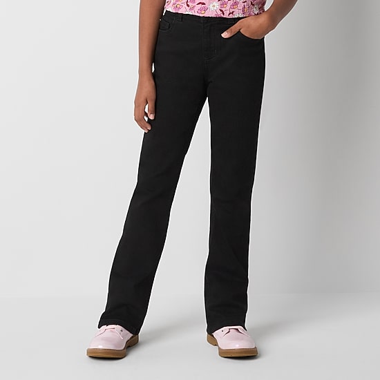 Thereabouts Little & Big Kid Girls Adjustable Waist Stretch Fabric Superflex Mid Rise Regular Fit Bootcut Jean