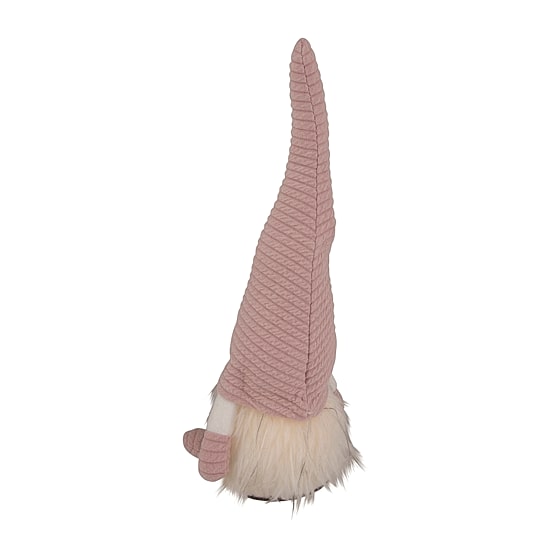 Northlight 12.25in Lighted Pink With Flower Hat Gnome