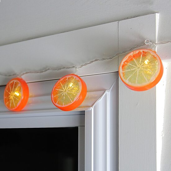Northlight 10 Orange Slice Summer Led String Lights