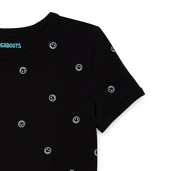 Thereabouts Little & Big Kid Girls Crew Neck Short Sleeve Regular Fit Graphic T-Shirt