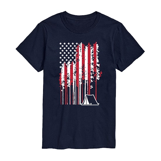 Mens Short Sleeve Americana Graphic T-Shirt
