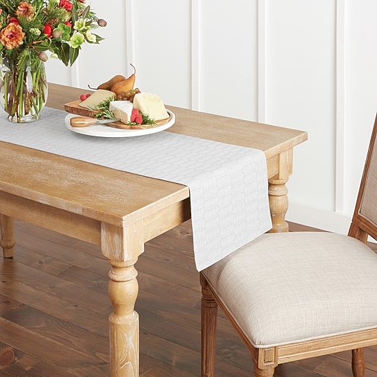 Martha Stewart Honeycomb Single Pack Table Runner