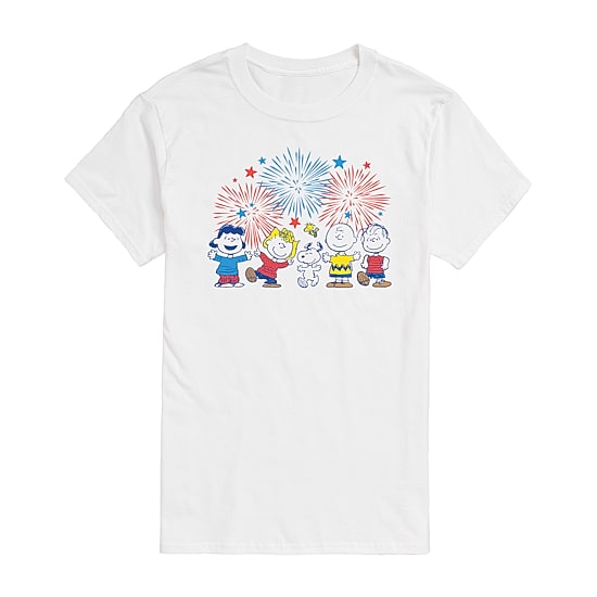 Womens Juniors Crew Neck Short Sleeve Regular Fit Peanuts Snoopy Graphic T-Shirt