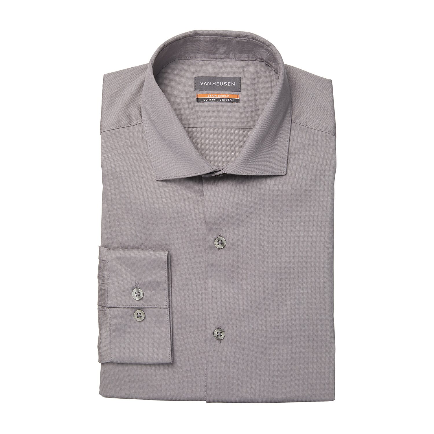 Van Heusen Big and Tall Stain Shield Mens Regular Fit Stretch Fabric Long Sleeve Dress Shirt