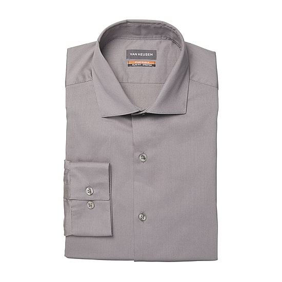 Van Heusen Big and Tall Stain Shield Mens Regular Fit Stretch Fabric Long Sleeve Dress Shirt