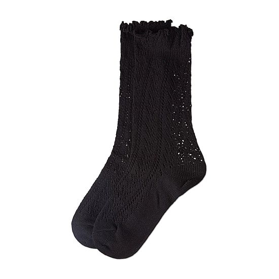 MeMoi Pointelle Womens 1 Pair Crew Socks
