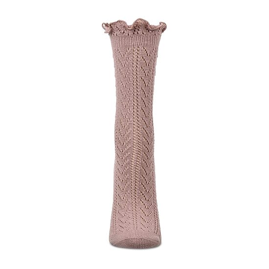 MeMoi Pointelle Womens 1 Pair Crew Socks