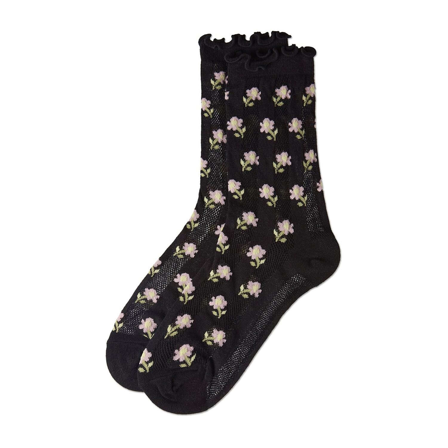 MeMoi Sheer Womens Breathable 1 Pair Quarter Ankle Socks
