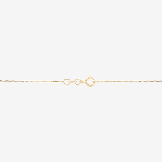 Womens 1/4 CT. T.W. White Cultured Freshwater Pearl 10K Gold Bell Flower 18 Inch Pendant Necklace