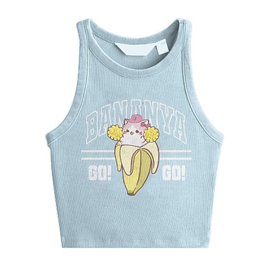 Bananya Little & Big Kid Girls Crew Neck Sleeveless Tank Top
