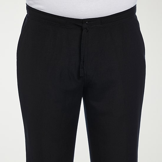 Cubavera 30" Inseam Linen Mens Regular Fit Big and Tall Drawstring Pant