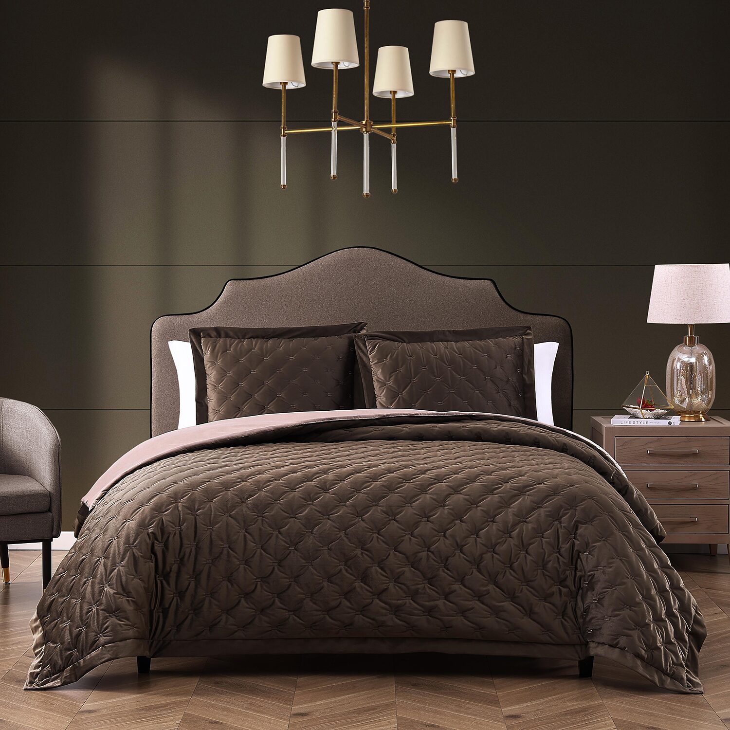 Bebejan Velvet 3-pc. Midweight Reversible Comforter Set