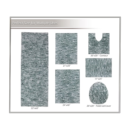 Home Weavers Inc Cloud Comfort Bath Rug 17x24 Rug
