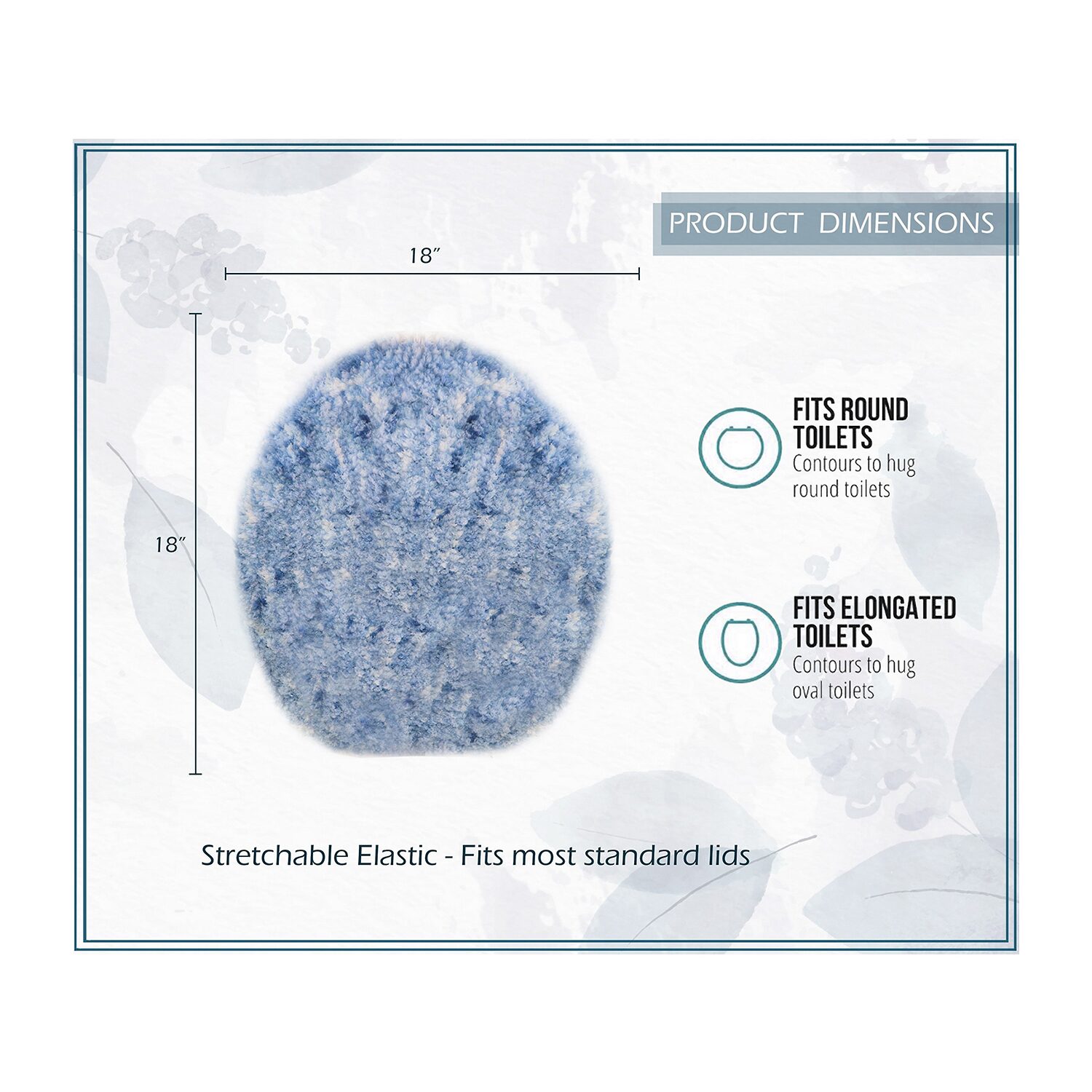 Home Weavers Inc Cloud Comfort Bath Rug 18x18